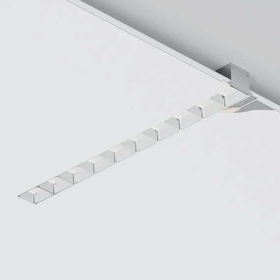 Donolux DL18519M141A20.30.383CH 151 Donolux Led светильник встраиваемый, 20W, 383х74,8мм, H39,8мм, 1800Lm, 30х75°, 3000К, Ra80, IP20, UGR16, к, изображение 4