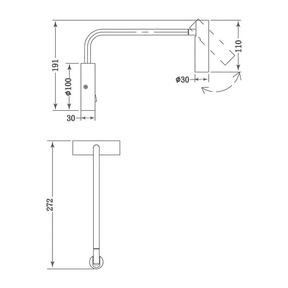 Donolux W111018WW3B Бра, 3Вт, изображение 3