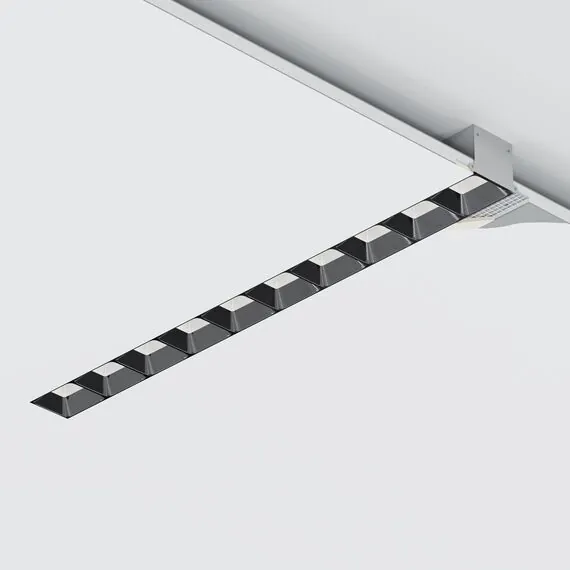 Donolux DL18519M141A20.30.383GB 151 Donolux Led светильник встраиваемый, 20W, 383х74,8мм, H39,8мм, 1800Lm, 30х75°, 3000К, Ra80, IP20, UGR16, к, изображение 5