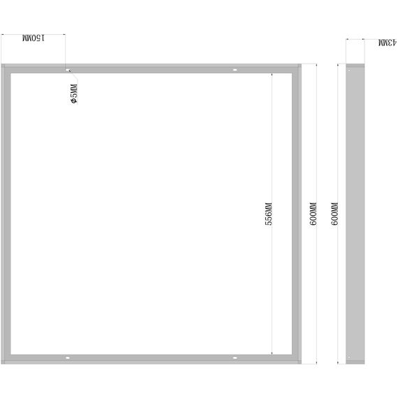 Donolux Mounted frame DL18013 Накладное крепление для DL18013, изображение 4