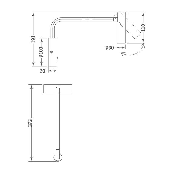 Donolux W111018WW3B Бра, 3Вт, изображение 3