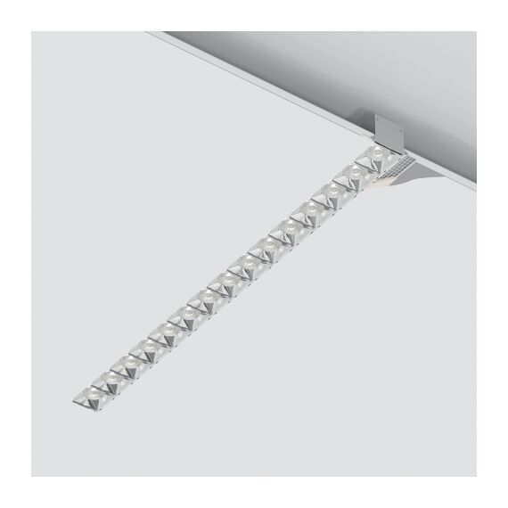 Donolux DL18519M141A30.38.573CH 150 Donolux Led светильник встраиваемый, 30W, 573х74,8мм, H39,8мм, 2700Lm, 38°, 3000К, Ra80, IP20, UGR16, корп