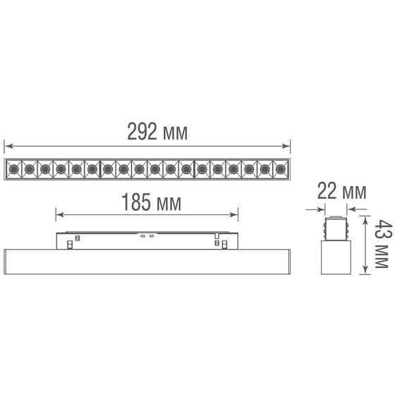 Donolux DL20291TW18BTuya Светодиодный светильник Eye для SPACE Track system 18Вт, L292мм, 1237Лм, 30°, 3000К-6000K, управление Tuya Bluetooth, Ra >90, черный, изображение 3