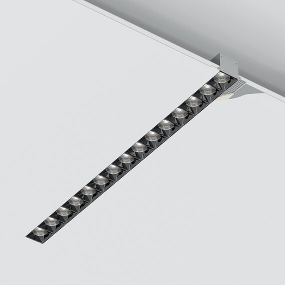 Donolux DL18519M141A30.38.573GB 150 Donolux Led светильник встраиваемый, 30W, 573х74,8мм, H39,8мм, 2700Lm, 38°, 3000К, Ra80, IP20, UGR16, корп, изображение 5