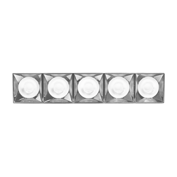 Donolux DL18519M141A10.38.193CH 150 Donolux Led Eye Unite + светильник встраиваемый, 10W, 193х74,8мм, H39,8мм, 900Lm, 38°, 3000К, Ra80, IP20,, изображение 2