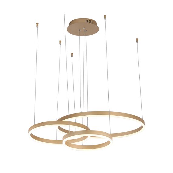 Kink Light 08223M,33S(3000K) Подвес Тор матовое золото d60+40+30 h150 Led 80W (3000K)