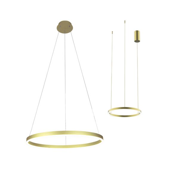 Kink Light 08214,32P(3000K) Подвес Тор светлое матовое золото d80 h150 Led 50W (3000K) 2 типа крепления