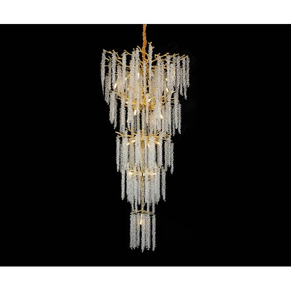 Kink Light 07871-5RD,33 Люстра Шанти золото d76 h220 G9 28*7W (комплект состоит из 2х коробок)