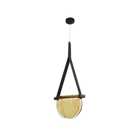 Kink Light 07687-30,19(03) Подвес Тэрро черный (плафон янтарь) w37*5 h120 Led 8W (4000K)