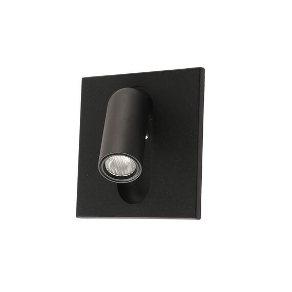 Kink Light 08073,19 Бра встраиваемое Эви черный w9*9 h9 Led 3W (3000K)