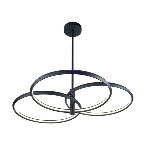 Kink Light 08203,19P(4000K) Люстра Тор-Трио черный d101 h150 Led 54w (4000k)
