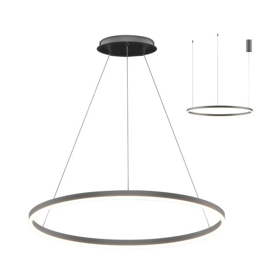 Kink Light 08214,12A(4000K) Подвес Тор матовый никель d80 h150 Led 45W (4000K) 2 типа крепления