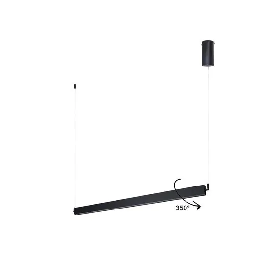 Kink Light 08208-125,19 Подвес Талия черный w125*3,5 h300 Led 50W (4000K)