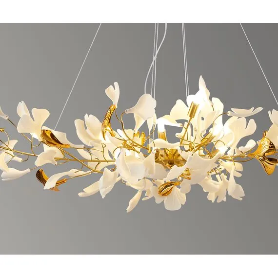 Kink Light 07868-10A,36 Люстра Сири латунь w150*55 h200 G9 10*5W  (Led лампы в комплекте), изображение 2