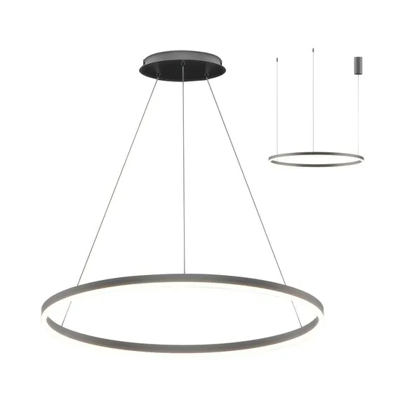 Kink Light 08214,12A(4000K) Подвес Тор матовый никель d80 h150 Led 45W (4000K) 2 типа крепления