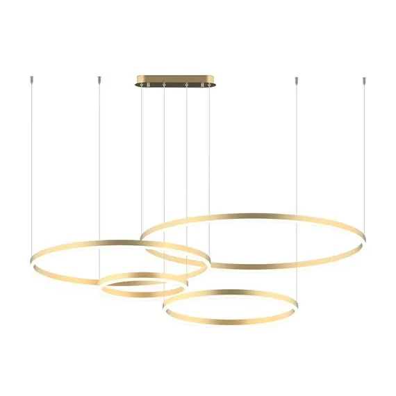 Kink Light 08204,36PA(4000K) Подвес Тор латунь w150*100 (d40+60+80+100) h150 Led 174w (4000K) диммируемый с пультом ДУ