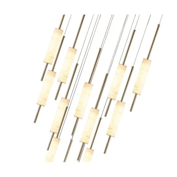 Kink Light 07527-15A,36 Подвес Элиас латунь d50 h500 Led 180W (3000K), изображение 2