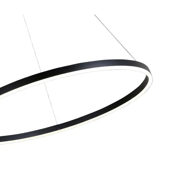Kink Light 08228,19A(4000K) Подвес Тор черный d100 h150 Led 56W (4000K) 2 типа крепления, диммируемый, с пультом ДУ, изображение 2