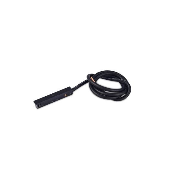 Donolux Power connector DLS B Адаптер с подводом питания для подвесного/накладного/встраиваемого шинопровода, L1079*W11*H14 мм, черный, изображение 3