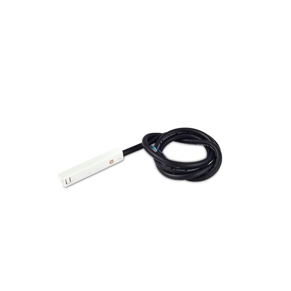 Donolux Power connector DLS W Адаптер с подводом питания для подвесного/накладного/встраиваемого шинопровода, L1079*W11*H14 мм, белый, изображение 3
