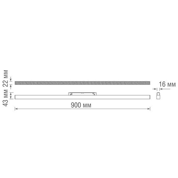 Donolux DL20293NW30BND Светодиодный светильник Line для SPACE Track system 30Вт, L900мм, 1860Лм, 90°, 4000К, недиммируемый, Ra>90, черный, изображение 3