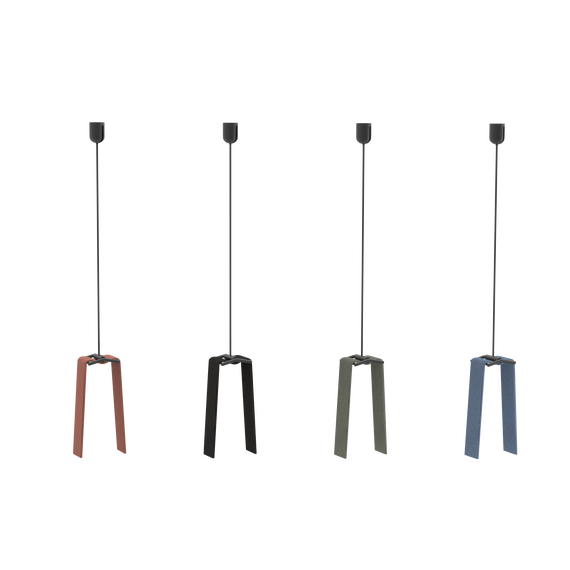 Donolux Suspension Clip Sling Подвесной комплект для токопроводящего ремня Sling System, H1200 мм, черный, изображение 2