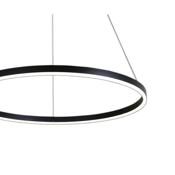 Kink Light 08214,19A(3000K) Подвес Тор черный d80 h150 Led 50W (3000K) 2 типа крепления, изображение 2