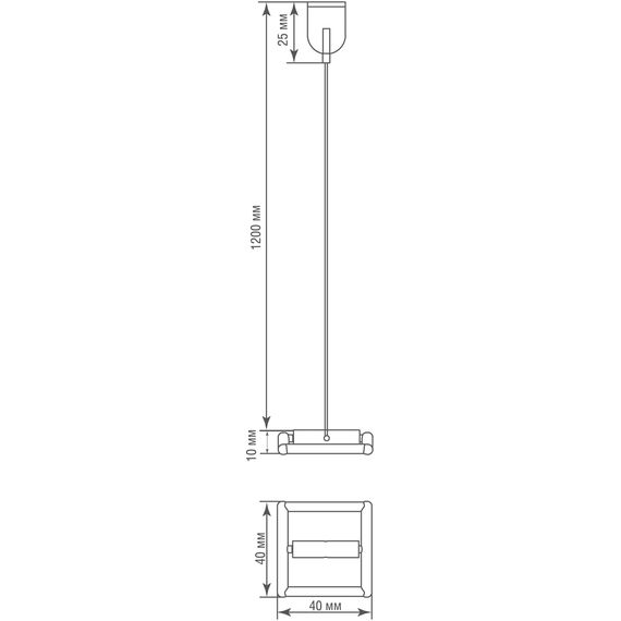 Donolux Suspension Clip Sling Подвесной комплект для токопроводящего ремня Sling System, H1200 мм, черный, изображение 4