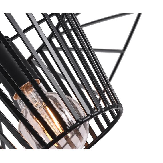 Kink Light 07696-80,19 Подвес Строу черный d80 h200 Е27 1*40W, изображение 2