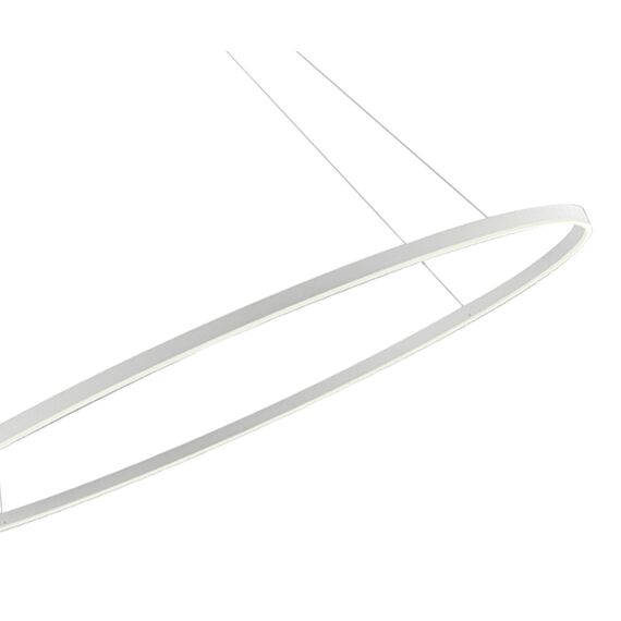 Kink Light 08218,01A(4000K) Подвес Тор белый d150 h150 Led 96W (4000K) диммируемый с пультом ДУ , 2 типа крепления, изображение 2