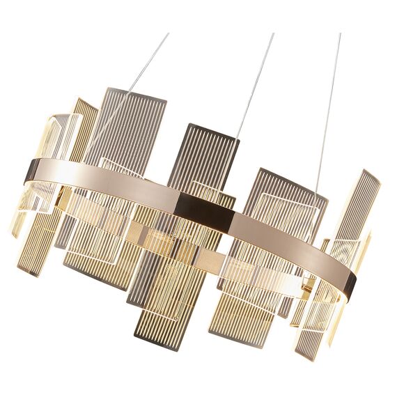 Kink Light 08033-60,33 Люстра Эстела золото d60 h150 Led 54W (3000K), изображение 2