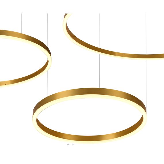 Kink Light 08223,36PA(4000K) Подвес Тор латунь w133.5*95(d80+60+40) h150 Led 110W (4000k) диммируемый, с пультом ДУ, изображение 3