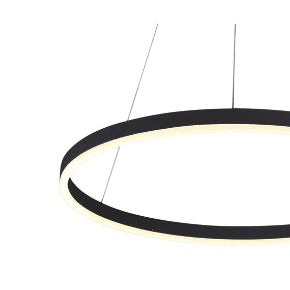 Kink Light 08212,19A(4000K) Подвес Тор черный d40 h150 Led 23W (4000K) 2 типа крепления, изображение 4