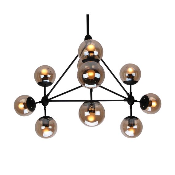 Kink Light 07535-10,19 Люстра Моди черный d110 h70/90 E27 10*15W