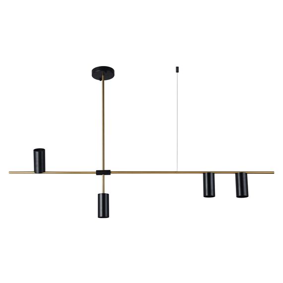 Kink Light 07621-4,19(20) Люстра Рия черный/бронза w126*6 h96/66/56 GU10 4*10W