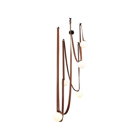 Kink Light 07682-5,04 Подвес Клиф коричневый d100 h150 E14 5*40W