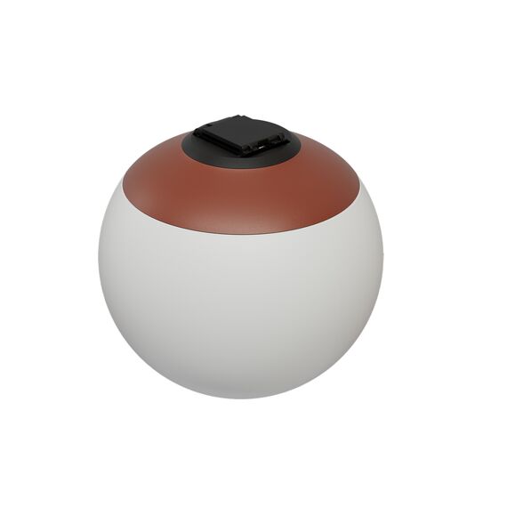 Kink Light 6424-1,06 Трековый однофазный светодиодный светильник Сатори терракотовый d9,5 h9,2 Led 6W (4000K)