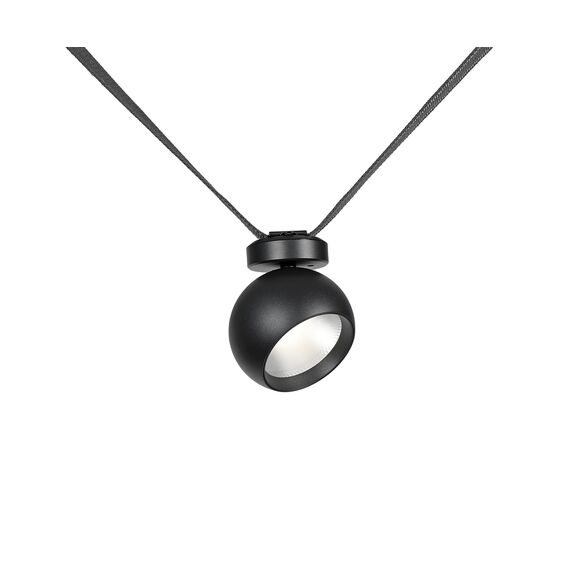 Kink Light 6427,19 Трековый однофазный светодиодный светильник Сатори черный d9,5 h18,8 Led 9W (4000K)