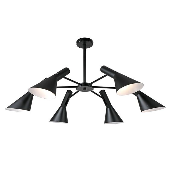 Kink Light 07033-6,19 Люстра Сеул черный d110 h58 E27 6*40W