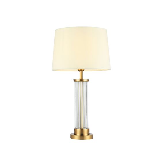 Kink Light 07703-T,20-21(01) Настольная лампа Милта бронза/прозрачный/белый d38 h68 E27 1*40W