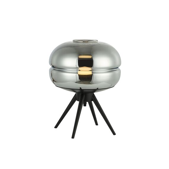Kink Light 07706-T,19(16) Настольная лампа Омер черный/серый d30 h36 E27 1*40W