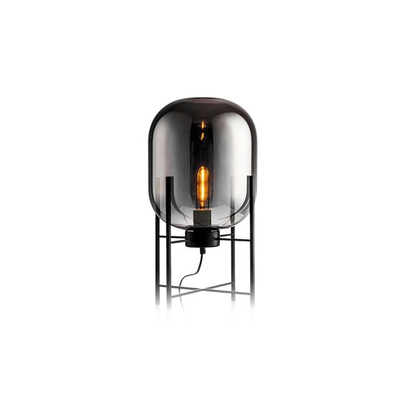Kink Light 07708-T,19(16) Настольная лампа Лорейн черный/серый d26 h45 E27 1*40W