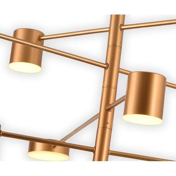 Kink Light 07650-8,33(3000K) Люстра Мекли матовое золото d100 h90 Led 4*6w+4*8w (3000K), изображение 2