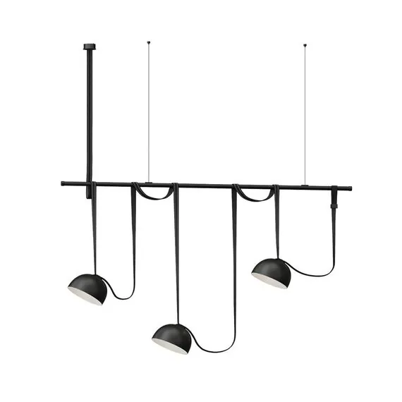 Kink Light 6426-1K,19 Комплект ременной трековой системы Сатори черный w150*20 h245 Led 3*15W (4000K)