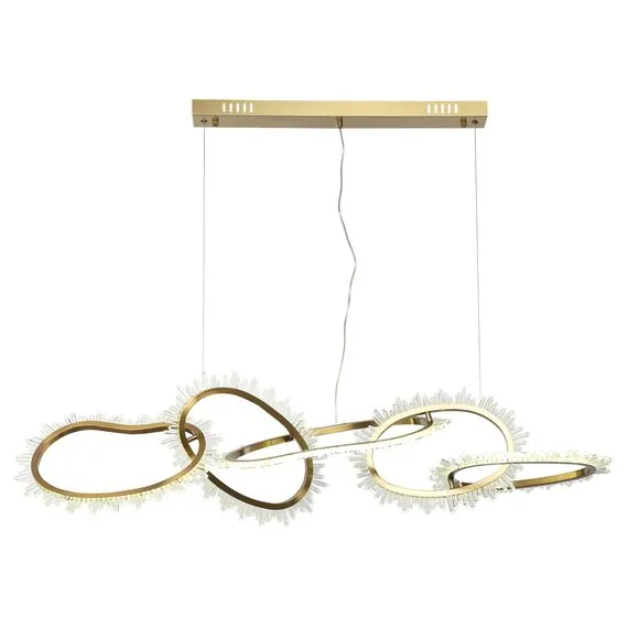 Kink Light 07607-5AL,36 Подвес Сена Кристалл латунь w130*35 h120 Led 45W (4000K)