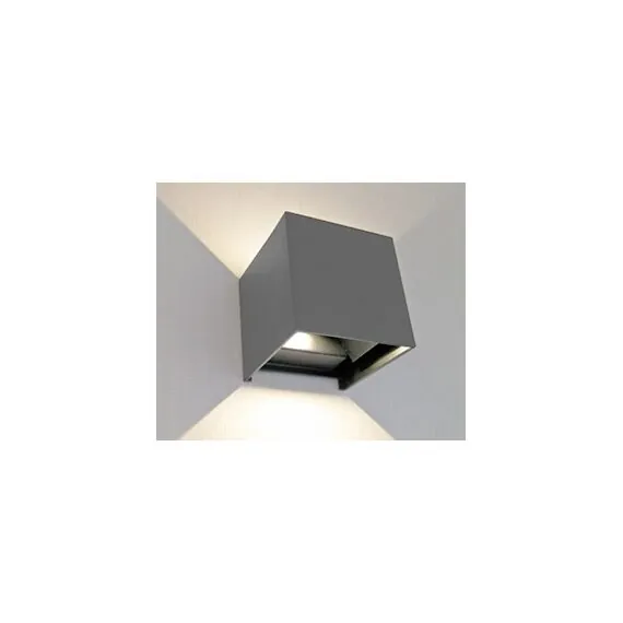 Kink Light 08585,16(4000K) Светильник Куб темно-серый w10*10 h10 Led 6W (4000K) IP65