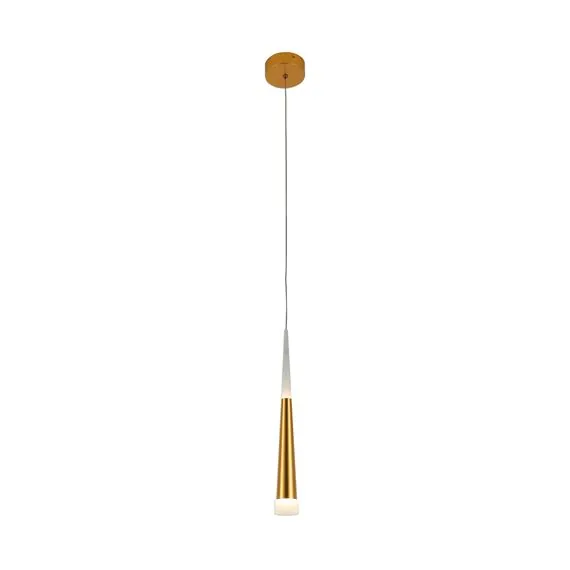 Kink Light 6114-1A,33 Подвес Рэй золото d8 h200 Led 7w (4000K)