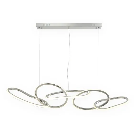 Kink Light 07609-5AL,02 Подвес Сена хром w120*25(размер колец w28*25) h120 Led 45W (4000K)