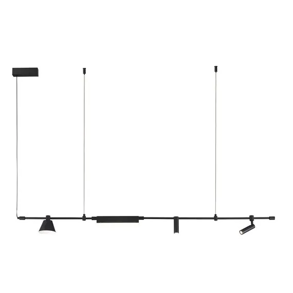 Kink Light 07616-150L,19 Подвес Ристо черный w150*12 h160 Led 20W (4000K)