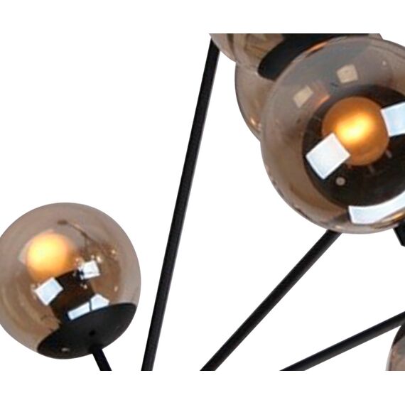 Kink Light 07535-10,19 Люстра Моди черный d110 h70/90 E27 10*15W, изображение 2